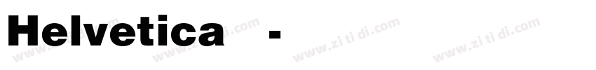 Helvetica 粗体字体转换